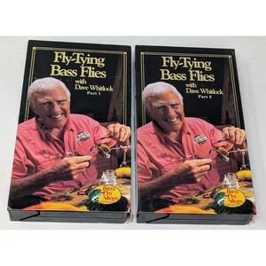 Fly Tying Bass Flies With Dave Whitlock Bass Pro Shops VHS Part 1 & 2 Fishing‎